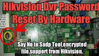 Reset Hikvision DVR NVR by Hardware Hikvision Nvr Password ResetWithout software100 Working Mtd [upl. by Hutson]