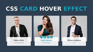 CSS Card Hover Effects  HTML5 amp CSS3 [upl. by Rosamund665]