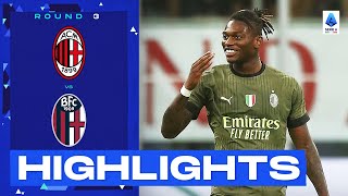 MilanBologna 20  Leao shines in Milan win Goal amp Highlights  Serie A 202223 [upl. by Imeon117]