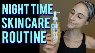 My nightime skin care routine with Hada labo cleansing oil 🙆💦 [upl. by Llemaj]