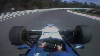 Jacques Villeneuve over take Michael Schumacher on track  Portuguese GP  1996 [upl. by Iluj796]