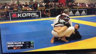 Jeff Gordon AtosTeam Passos BJJ vs Teddie Malone Ribeiro BJJ 2016 Masters World Championship [upl. by Best923]