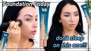 THIS SURPRISED ME new Urban Decay Hydromaniac Glowy Tinted Hydrator Foundation Review [upl. by Leaper]