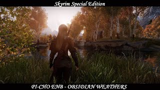 Skyrim SE  PICHO ENB For Obsidian Weathers Updated Showcase [upl. by Ahsa]