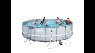 Bestway Power Steel Frame Pool  Round [upl. by Anastas302]