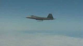 F22 launches AIM120 AMRAAM [upl. by Eustis]