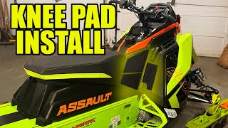 Polaris MATRYX Knee Pad install  BOOST Build  Sledaddicz KNEE PAD KIT [upl. by Asor653]