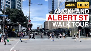 Auckland Albert Street Walk Tour New Zealand 4K HDR [upl. by Dyann]