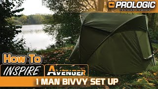 Prologic Inspire amp Avenger 1 Man Bivvies How To Set Up  Carp Fishing [upl. by Eniamrehc120]