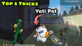 new pet ability in free fire  yeti in free fire  tips and tricks [upl. by Concha892]