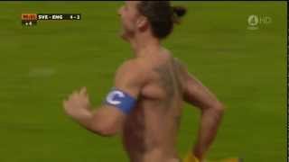 Zlatan Ibrahimovic  Incredible Goal SwedenEngland 42 HD [upl. by Wilone]