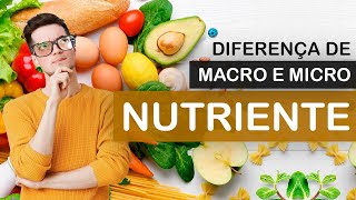 Qual a diferença de macro e micronutriente [upl. by Fiel904]