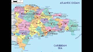 mapa de Republica Dominicana [upl. by Anawait869]