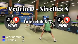 Vedrinamur D  Nivelles A Interclub n°7 [upl. by Hughmanick]