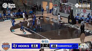 Hooks vs Daingerfield Boys Area Round Playoff Basketball [upl. by Herve441]