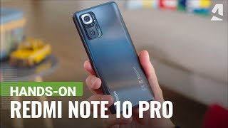 Xiaomi Redmi Note 10 Pro Max handson and key features [upl. by Nonac]