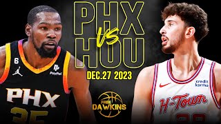 Phoenix Suns vs Houston Rockets Full Game Highlights  December 27 2023  FreeDawkins [upl. by Ahsap]