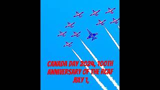 Canada Day 🇨🇦 100th anniversary of the RCAF Snowbirds X9 CT114 and CF18 188774 2024 [upl. by Boarer]