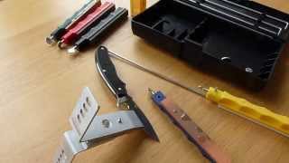 LANSKY Deluxe Sharpening SystemLeather Stropping Hone DEMOampREVIEW [upl. by Krueger]