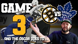 Bruins vs Leafs Game 3  Marchand trips to a victory [upl. by Zohar674]