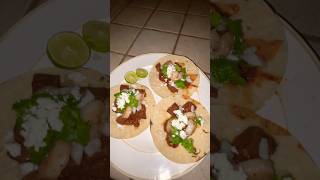 Mexican Style Steak and Shrimp Tacos cooking food shortvideo mexican tacos [upl. by Ylime]