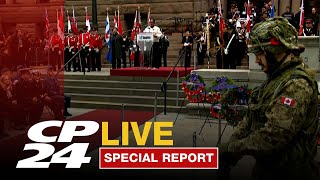 Remembrance Day Ceremony at old city hall in Toronto [upl. by Hali]