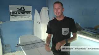 How to Shape a Surfboard  Fin Placements [upl. by Arimlede963]