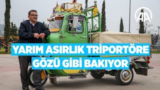 Yarım asırlık modifiye triportörüne gözü gibi bakıyor [upl. by Obala]