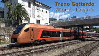 Treno Gottardo IR46 from Zürich to Locarno in Switzerland [upl. by Cochard127]