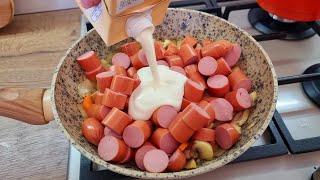 Das Rezept mit Wurst zum Mittag oder Abendessen wird Sie mit seinem Geschmack überzeugen 356 [upl. by Lemhaj]