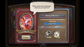 ChiJi Event Quest 5  Bite of Winter  Hearthstone Mercenaries [upl. by Neersan]