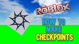 How to make checkpoints in roblox studio [upl. by Anos]