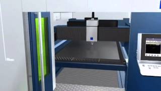 TRUMPF Laserschneiden TruLaser 3030 fiber  Maschinenfunktionen auf einen Blick [upl. by Chryste620]