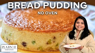 Easy Bread Pudding with Dried Fruits and Nuts  No Oven No Bake  How To Make Bread Pudding [upl. by Somerville638]