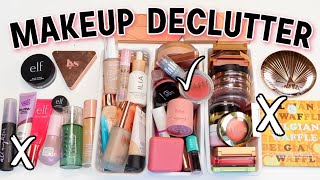 MAKEUP DECLUTTER 2023 Blush Bronzer Highlighter amp Base Collection [upl. by Calista595]