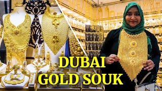 Gold Souk Dubai II Dubai Gold Market II سوق الذهب دبيII سوق دبي للذهب II 4K UHD [upl. by Akenom]