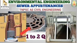 EVE 24 SEWAGE 21 SEWER APPURTENANCES  TNPSC JDO 2024 [upl. by Annais]