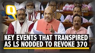 LS Nod to Revoking Article 370 Splitting JampK All That Happened  The Quint [upl. by Balling]