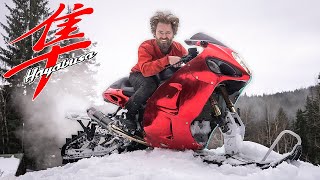 We Built The Worlds Fastest Snow Bike [upl. by Ramed418]