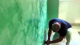 Spatula Stuhhi  Venetian Plaster Polishing [upl. by Reeba213]