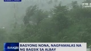 Saksi Bagyong Nona nagpamalas na ng bagsik sa Albay [upl. by Mosenthal]