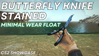 Butterfly Knife Stained Minimal Wear  CS2 Skin Showcase 1141 [upl. by Ielirol]