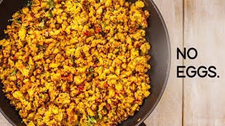 Eggless Bhurji Recipe  Tasty Veg Scrambled Anda Burji with No Eggs  CookingShooking [upl. by Roydd]