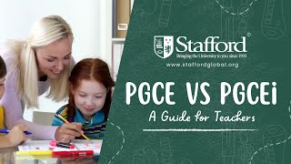 PGCE vs PGCEi A Guide for Teachers [upl. by Toille]