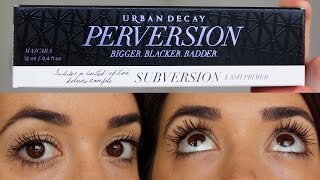 Urban Decay Perversion Mascara  Subversion  Review [upl. by Ullund]