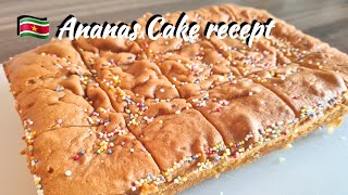 🇸🇷 Surinaamse ananas cake receptPineapple cakeEN subtitle [upl. by Kcireddor]