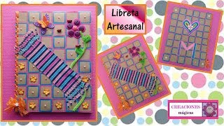 ♥♥Como decorar libreta artesanal♥Creaciones mágicas♥♥ [upl. by Fox]