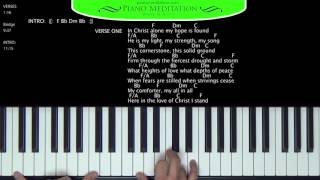 In Christ Alone Kristian Stanfill  How to Play on the Piano  F [upl. by Ruffi]