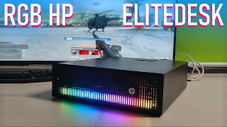 The RGB i7 RX6400 HP Elitedesk  Warzone 1 amp 2 Custom SFF Build Editing Camera Angles test Budget [upl. by Esdras]