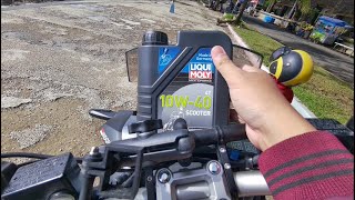 Nyoba Pake Oli Liqui Moly Matic 4T 10W 40 Di Honda ADV  JalanPelan MotoVlog [upl. by Lamprey]